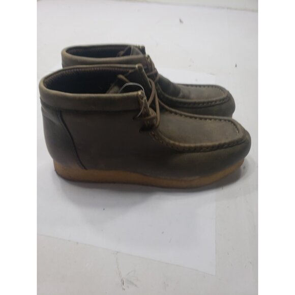 Roper Men's Western Gum Crepe Outsole Chukka Oiled Brown Leather Boots Size 9.5 - Picture 2 of 9